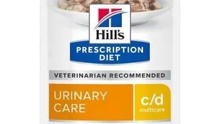 HILL'S Prescription Diet Feline C/D Multicare Urinary care Hrana umeda pisici cu probleme urianare, cu somon 12x85g
