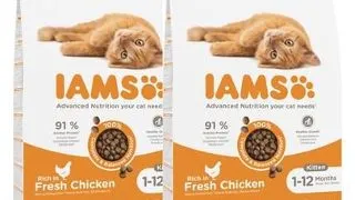 IAMS for Vitality Hrana uscata pentru pisoi, cu pui 20 kg (2 x 10 kg)