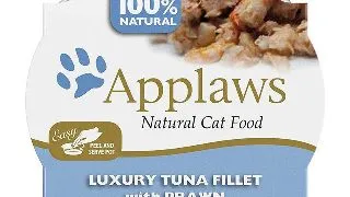 APPLAWS, File Ton si Creveti, bol hrana umeda pisici, (in supa), 60g 60g