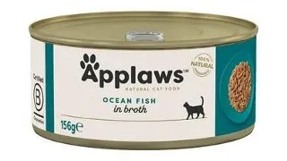 APPLAWS Cat Adult Ocean Fish in Broth 156 g hrana pisica, cu peste oceanic