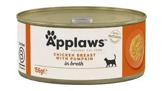 APPLAWS Cat hrana umeda pentru pisici, piept pui si dovleac 156 g