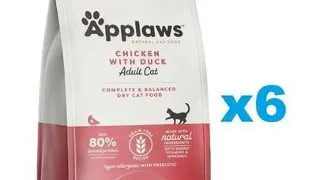 APPLAWS Cat Adult Chicken with Extra Duck 2,4 kg (6x400 g) Pachet hrana uscata pisica, cu pui si rata