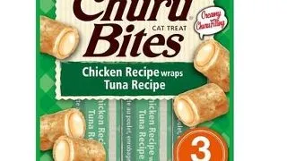 INABA Churu Bites Chicken tuna wrap 3x10g gustare cu umplutura ton pentru pisici