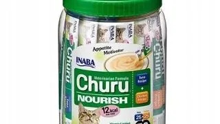 INABA Churu Nourrish 50x14g stimulent apetit pisici, ton si pui