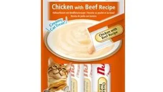 INABA Churu Chicken with beef 4x14g recompensa Churu cu pui si vita pentru pisica