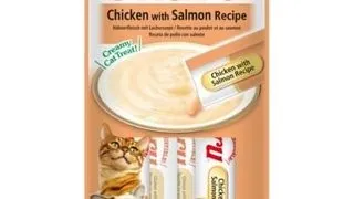 INABA Churu Chicken with salmon 4x14g piure pui si somon pentru pisica