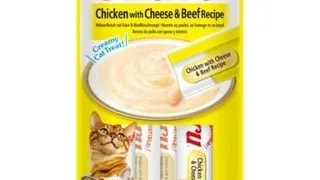 INABA Churu Chicken with cheese &amp; beef 4x14g crema pui, branza si vita pentru pisici