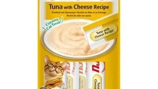 INABA Churu Tuna with cheese 4x14g ton si branza pentru pisici