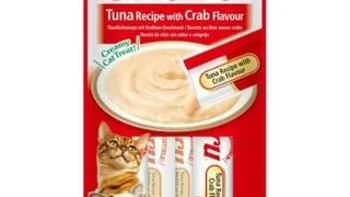 INABA Churu Tuna with crab flavour 4x14g ton si crab pentru pisici
