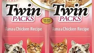 INABA Twin plic ton cu pui in supa pentru pisici 2x40 g