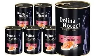 DOLINA NOTECI Premium Bogata in somon conserve pisica 12x400 g