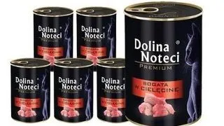 DOLINA NOTECI Premium Bogata in vitel pentru pisici adulte 12x400 g