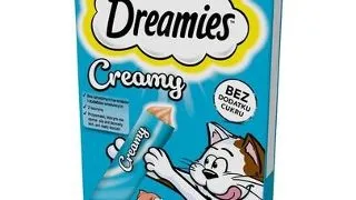 DREAMIES Creamy Snack Salmon recompensa cu somon, pisica 4x10g