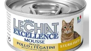 Hrana Umeda Pentru Pisici, LeChat Excellence Steril, Mousse Cu Pui/Ficat, 85g 85g