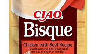 INABA CIAO Bisque Supa crema pentru pisici, cu pui si vita 40g