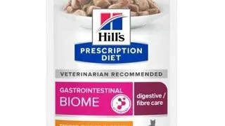 HILL'S Prescription Diet Feline Gastrointestinal Biome Plicuri hrana pisici, afectiuni gastrointestinale, cu pui 12x85 g