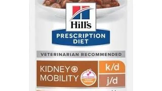 HILL'S Prescription Diet k/d + Mobility cu pui 12 x 85 g plicuri hrana pisici