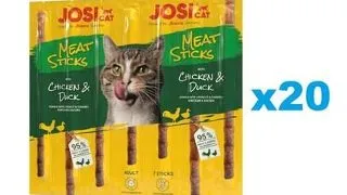JOSERA JosiCat Meat Sticks batoane cu pui si rata pentru pisici 20x35g