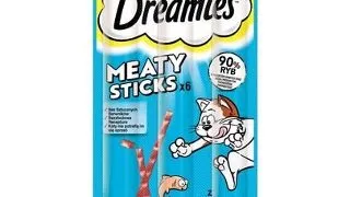 DREAMIES Recompense pentru pisici adulte cu somon delicios 30 g