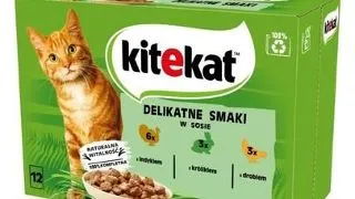 KITEKAT Delicate Flavours in sos 12x85g hrana umeda pisici, din curcan, iepure, pasare