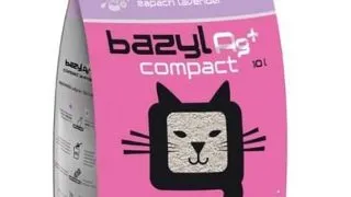 BAZYL Ag+ Compact Lavender 10L nisip litiera cu ioni de argint, parfum lavanda