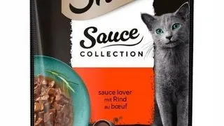 SHEBA Sauce Collection Beef 85g bucati vita in sos pentru pisici