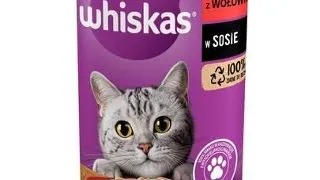 WHISKAS conserva pentru pisica cu vita in sos 400 g