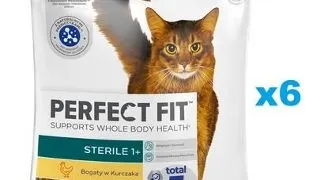 PERFECT FIT Sterile 1+ 6x750 g Mancare uscata pisici sterilizate, cu pui