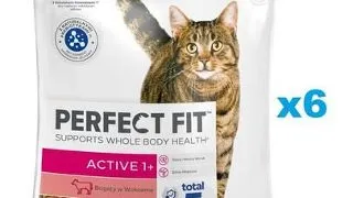 PERFECT FIT Active 1+ 6x750 g Hrana pisici, cu vita