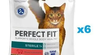 PERFECT FIT Sterile 1+ 6x750 g Hrana cu vita pentru pisici sterilizate