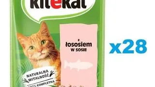 KITEKAT somon in sos 28x85 g hrana pisici adulte