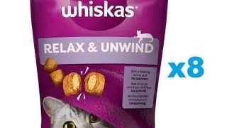 WHISKAS Relaxare si Calm 8x45 g snack cu pui pentru pisica