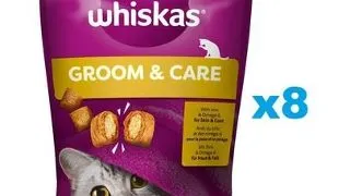 WHISKAS Healthy Shine 8x45 g recompense cu pui pentru pisica