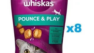 WHISKAS Energie si Vitalitate 8x45 g recompensa pisici cu pui
