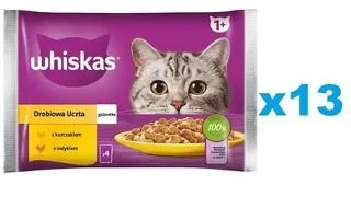 WHISKAS hrana pisica la plic in aspic 52x85g curcan si pui