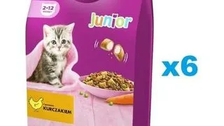 WHISKAS Junior 6x1,4 kg hrana uscata completa pentru pisoi cu pui delicios