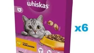 WHISKAS Adult 6x300 g hrana cu pui delicios pentru pisici adulte