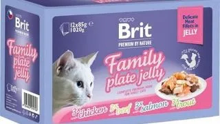 BRIT Premium by Nature Family Plate 12x85 g plicuri cu jeleu pentru pisici