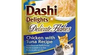 INABA Cat Dashi Delights Delicate Flakes pui si ton 40g hrana umeda pisica