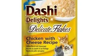 INABA Cat Dashi Delights Delicate Flakes pui si branza hrana pisica 40g