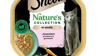 SHEBA Nature's Collection 85 g mancare pisica, in sos cu somon si mazare