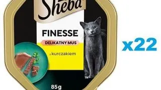 SHEBA Finesse mousse pentru pisica 22x85 g hrana umeda completa