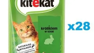 KITEKAT Set plicuri pisici, cu iepure in sos 28x85 g