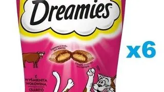 DREAMIES pernite cu vita 6x60 g pentru pisici