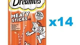 DREAMIES Meaty Sticks cu pui pentru pisici 14x30 g