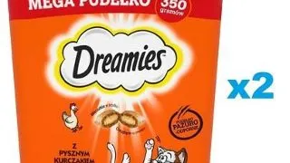 DREAMIES Mega cutie recompense pisici 2x350 g cu pui