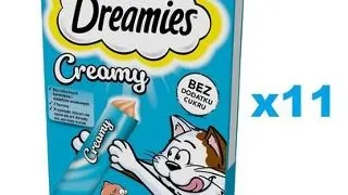 DREAMIES Creamy snack cremos pentru pisici 44x10 g cu somon