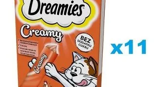 DREAMIES Creamy recompensa cremoasa pentru pisici 44x10 g cu pui