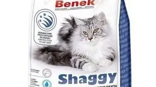 BENEK Super Shaggy Nisip litiera pisici cu blana lunga 5 L x 2 (10 L) parfum lavanda