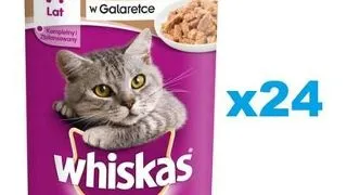 Conserve WHISKAS Adult 24x400 g rata in aspic hrana umeda pisici adulte